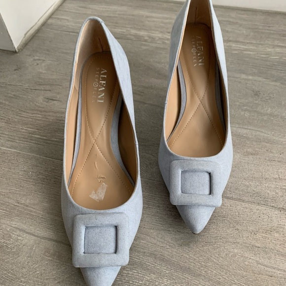 Alfani Jerison Womens Faux Suede Light Blue Comfort Pumps in Size 6M - Picture 12 of 14